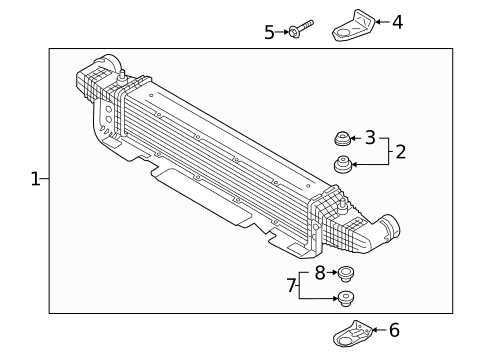 Intercooler for 2021 Genesis G70 #1