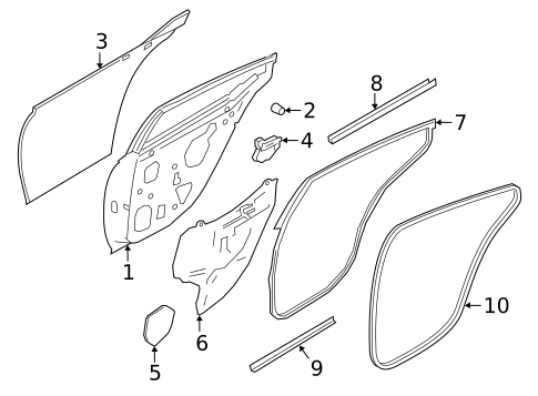Door & Components for 2025 Nissan Altima #0