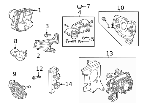 Master Cylinder - Components On Dash Panel for 2007 Volvo V50 #7