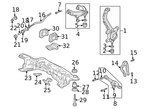 Suspension Components for 2003 Acura CL #0