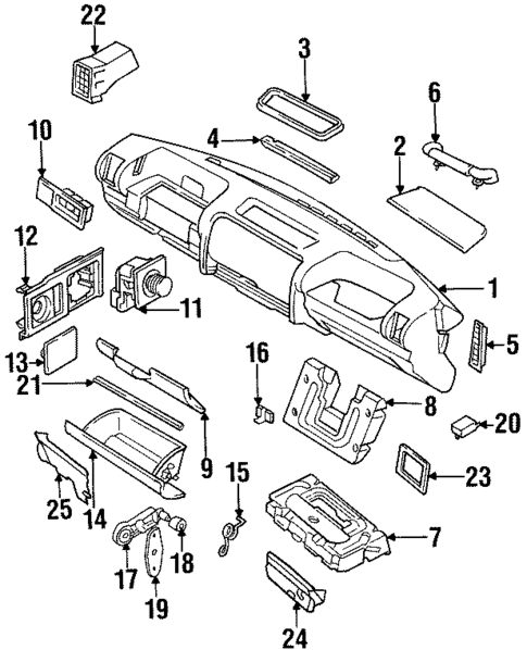 Instrument Panel for 1995 Land Rover Discovery #0