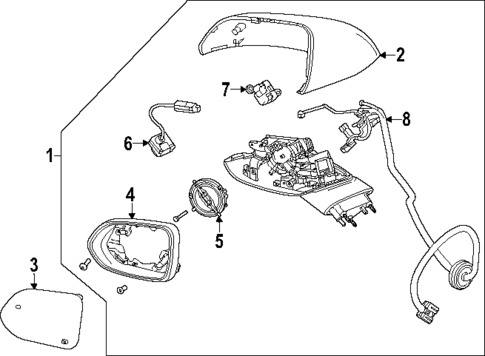 Mirrors for 2024 Chevrolet Blazer EV #1