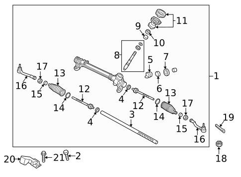 Steering Gear & Linkage for 2020 Kia Optima #0