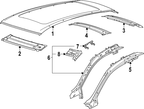 Roof & Components for 2024 Porsche Macan #0