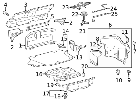 Interior Trim - Rear Body for 2013 Lexus ES300h #0