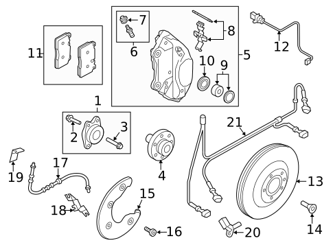 Front Brakes for 2013 Audi Q5 #1
