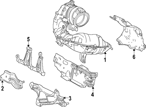 Exhaust Components for 2023 Toyota Highlander #1