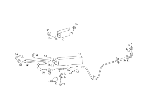 Closed Fuel-Evaporation-Control System for 1987 Mercedes-Benz 300TD #0
