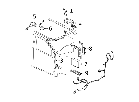 Electrical Components for 2007 Buick Rendezvous #1