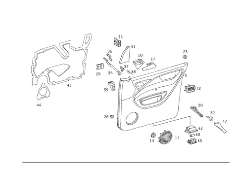 Door Paneling for 2000 Mercedes-Benz ML320 #0