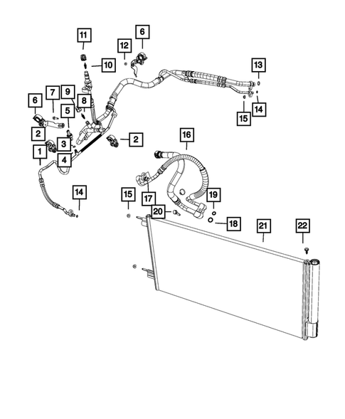 Air Conditioner and Heater Plumbing for 2019 Jeep Compass #0