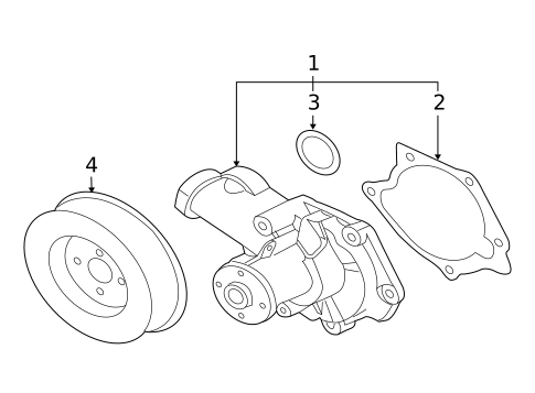 Water Pump for 2006 Mitsubishi Lancer #0