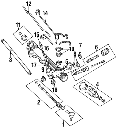 Steering Gear & Linkage for 1998 Ford Windstar #0