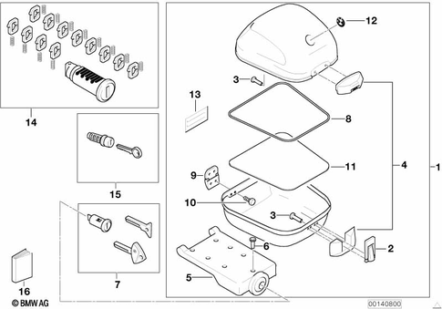 Luggage & Storage for 2005 BMW-Motorrad K 1200 GT #3