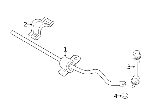 Stabilizer Bar & Components for 2021 Lexus RC300 #1