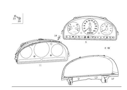 Instrument Cluster for 2002 Mercedes-Benz ML55 AMG #0