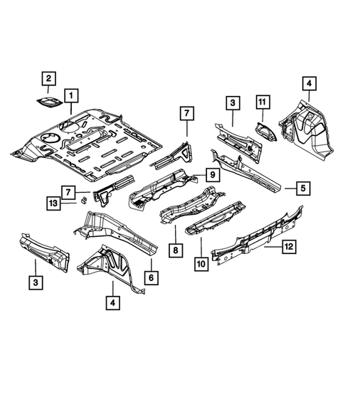 Floor Pans for 2012 Fiat 500 #0