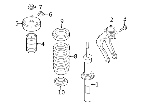 Suspension, Springs & Related Components for 2017 BMW X6 #0