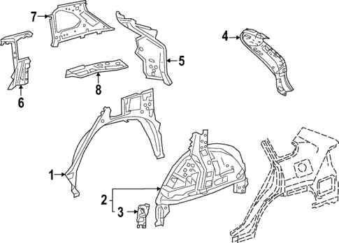 Inner Structure for 2025 Toyota Corolla Cross #0