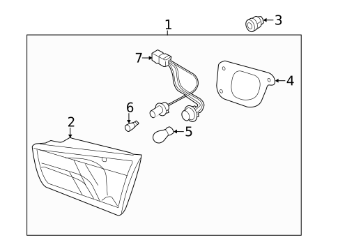Tail Lamps for 2013 Kia Forte #2