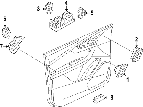 Interior Trim - Front Door for 2025 Audi SQ7 #1
