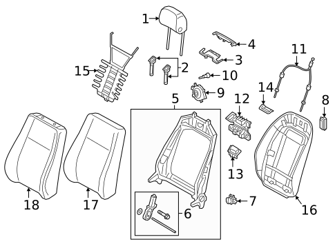 Power Seats for 2018 Audi RS5 #1