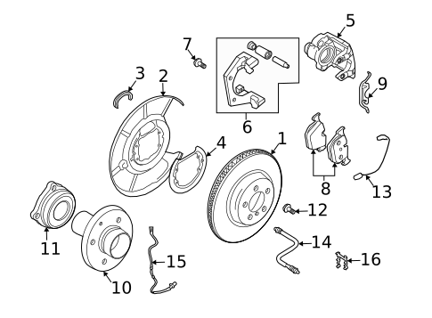 Brake Components for 2009 BMW M6 #1