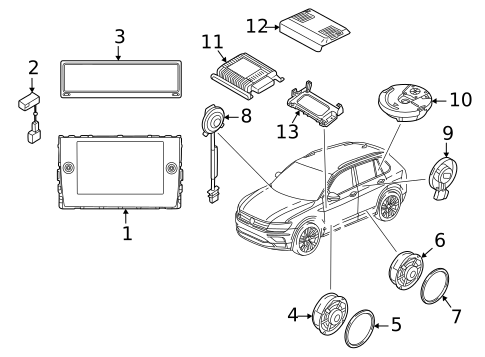 Sound System for 2025 Volkswagen Taos #0