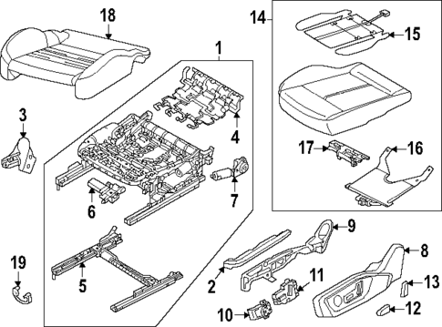Passenger Seat Components for 2025 Audi Q6 e-tron #2