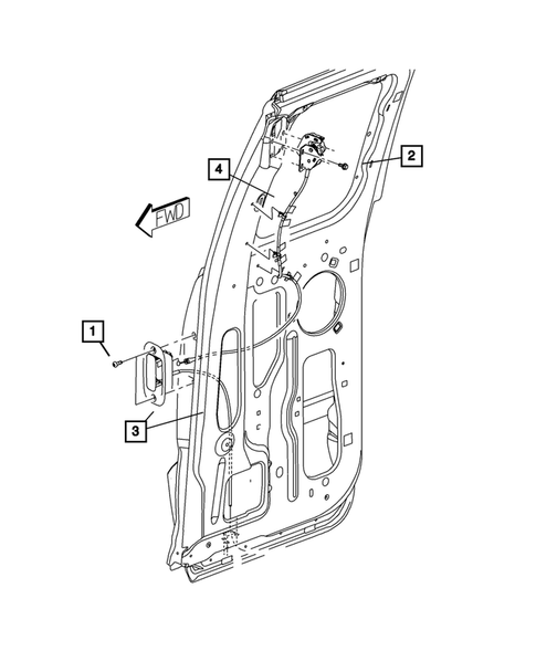 Rear Door for 2010 Dodge Dakota #3