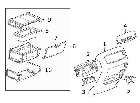 Center Console for 2023 Cadillac Escalade ESV #4