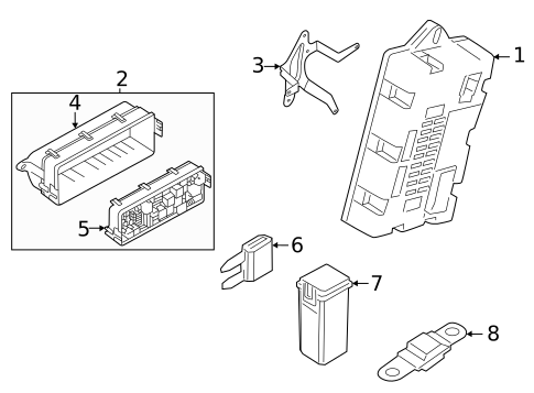 Fuse & Relay for 2020 Land Rover Range Rover #1