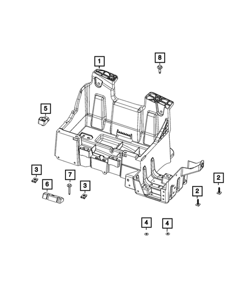 Battery, Battery Tray and Cables for 2025 Ram 1500 #4