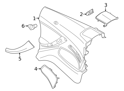 Interior Trim - Quarter Panels for 2014 BMW M6 #1