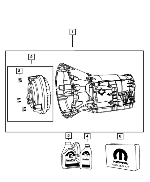 Automatic Transmission / Transaxle and Torque Converter for 2010 Dodge Challenger #0