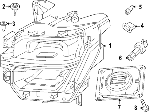 Headlamp Components for 2024 Ford F-150 #2