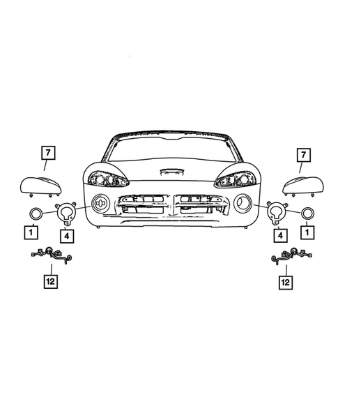Lamps - Front, Rear and Courtesy for 2003 Dodge Viper #1