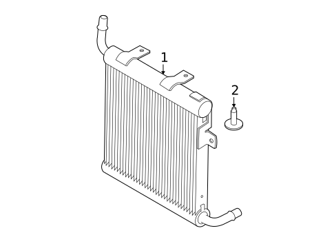 Radiator & Components for 2024 Land Rover Range Rover Velar #1