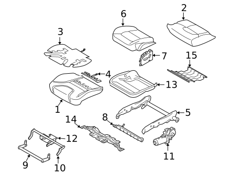 Driver Seat Components for 2013 Volvo XC60 #1