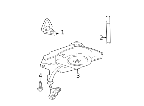 Spare Tire Carrier for 2005 Buick Rendezvous #0