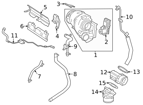 Turbocharger & Components for 2021 Mercedes-Benz CLA45 AMG #0