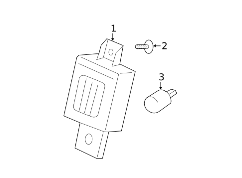 License Lamps for 2016 GMC Sierra 2500 HD #0