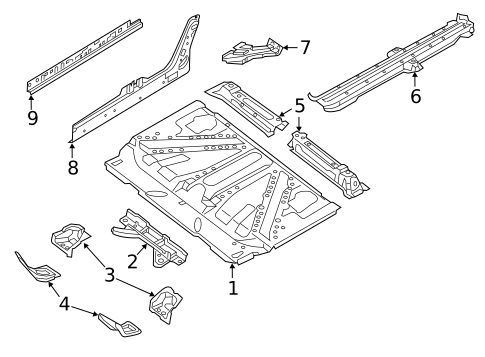 Floor & Rails for 2019 Smart EQ fortwo #0