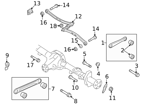 Rear Suspension for 2007 Lincoln Town Car #0
