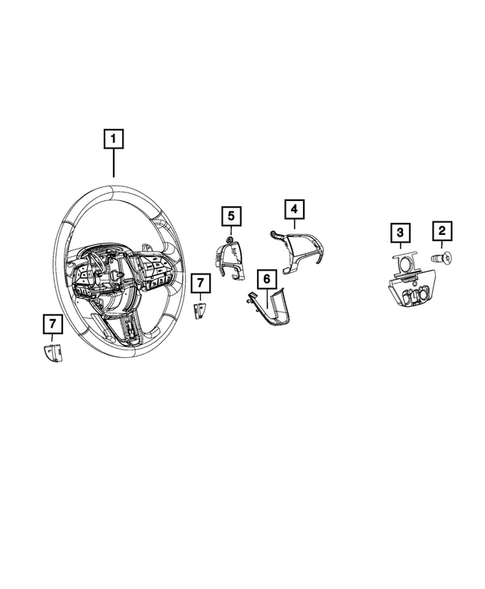 Steering Wheel for 2019 Dodge Durango #0