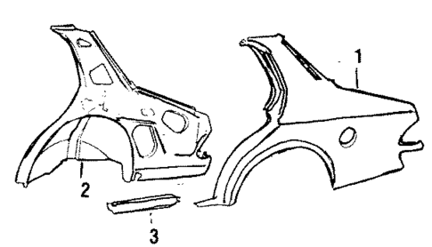 Quarter Panel for 1985 Saab 900 #2