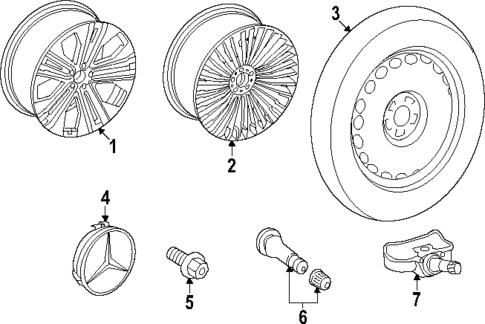 Wheels for 2022 Mercedes-Benz EQS 580 #1
