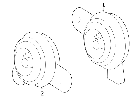 Horn for 2005 Toyota MR2 Spyder #0