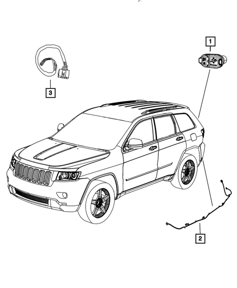 Wiring-Body and Accessories for 2012 Jeep Grand Cherokee #3