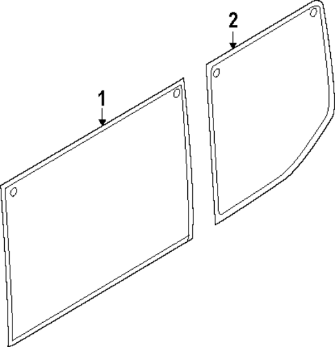 Glass - Side Panel for 2024 Ford E-Transit #1